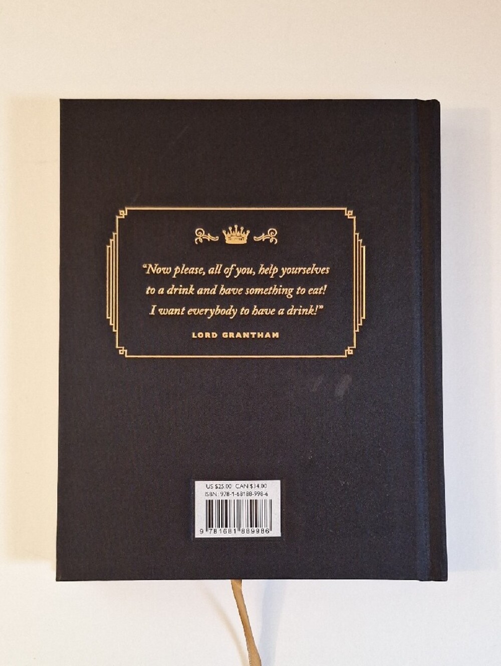 Downton Abbey Cocktail Book - Black & Gold Hardcover - Picture 3 of 5